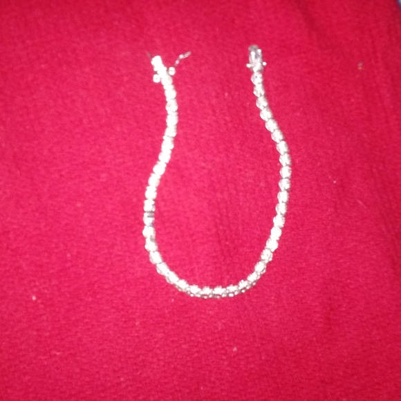 Stirling Silver Tennis Bracelet - Picture 1 of 3